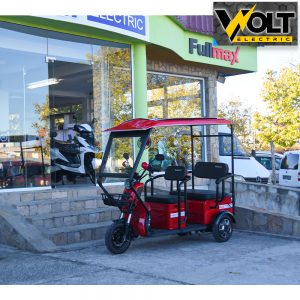 Соларна електрическа триколка за трима BULLMAX B10 SOLAR с аудио система и много екстри