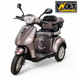 Луксозна електрическа триколка VOLT Electric FM1, GRAY, 1500W, 20Ah, плавен старт, аудио система и аларма, рекуперация и магнитна спирачка