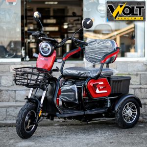 Електрическа триколка BULLMAX C1, 1500W, 20Ah, 8" гуми, червена