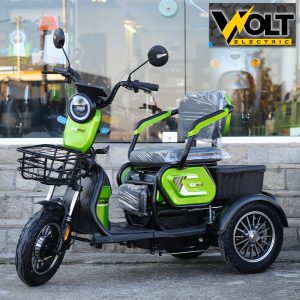 Двуместна електрическа триколка BULLMAX C1 MAX 1500W, с големи 10'' гуми