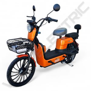 Двуместен електрически скутер педалетка с педали BULLMAX FLY 20" джанти, 750W, 12Ah, ORANGE