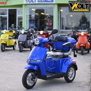 Eлектрическа триколка Volt Electric FM1 LED ROBOT, с рекуперация и магнитна спирачка, BLUE