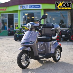 Електрическа триколка Volt Electric FM1 LED ROBOT, с рекуперация и магнитна спирачка, GRAY