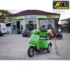 Електрическа триколка Volt Electric FM1 LED ROBOT, с рекуперация и магнитна спирачка, GREEN