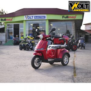 Електрическа триколка Volt Electric FM1 LED ROBOT с рекуперация и магнитна спирачка, RED